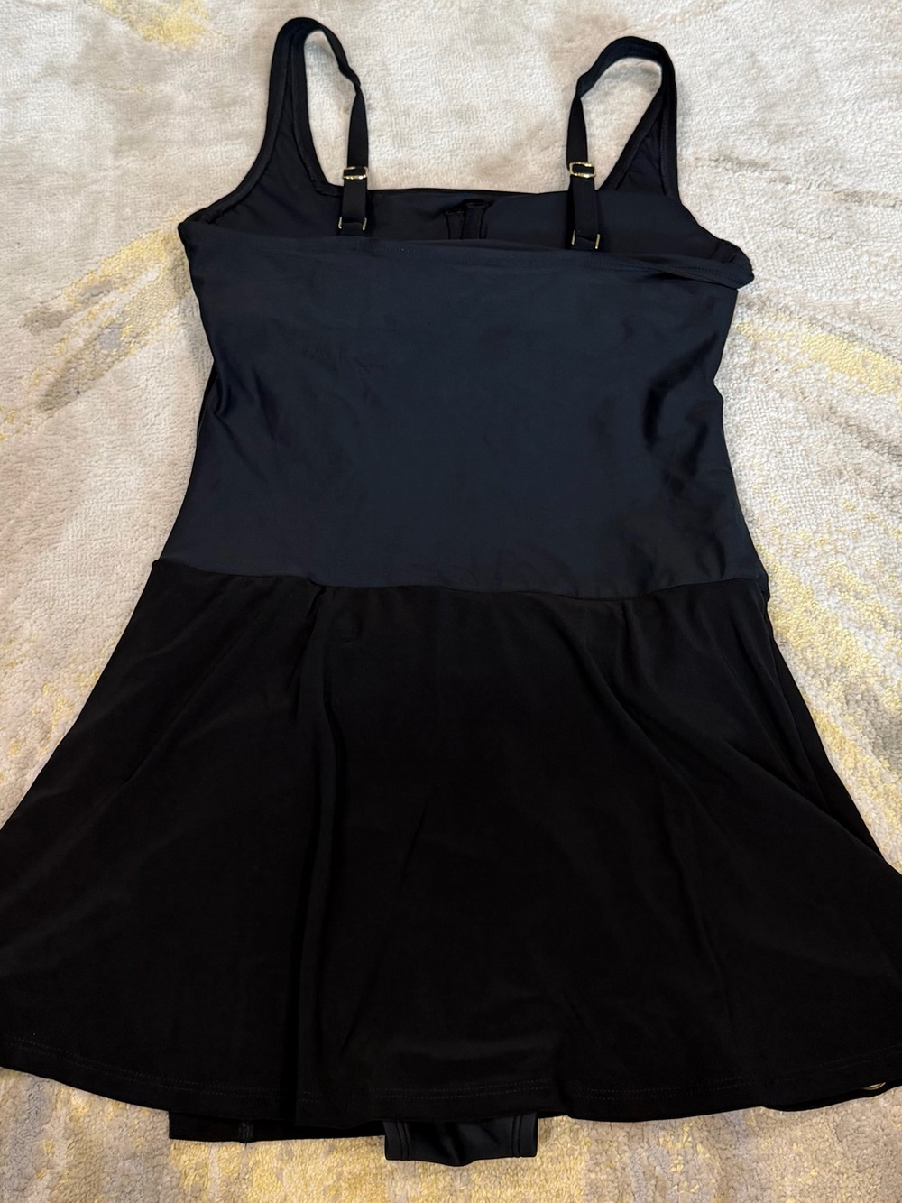 NWT Beyond Control Grommets One Piece Swim Dress Black Size 6 $139 - Picture 9 of 10